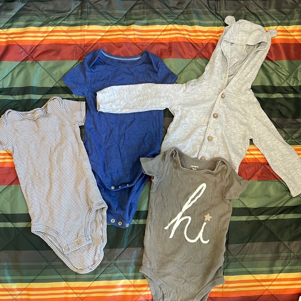 Assorted Baby Clothes General neutral bodysuits and sweater